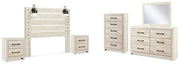 Cambeck Queen Panel Headboard, Dresser, Mirror, Chest and 2 Nightstands