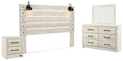Cambeck King Panel Headboard, Dresser, Mirror and Nightstand