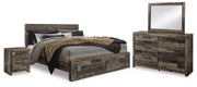 Derekson King Storage Bed, Dresser, Mirror and 2 Nightstands