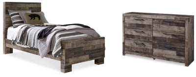 Derekson Twin Panel Bed and Dresser