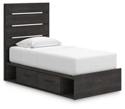 Hollivern Twin Panel Bed with Storage