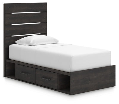 Hollivern Twin Panel Bed with Storage