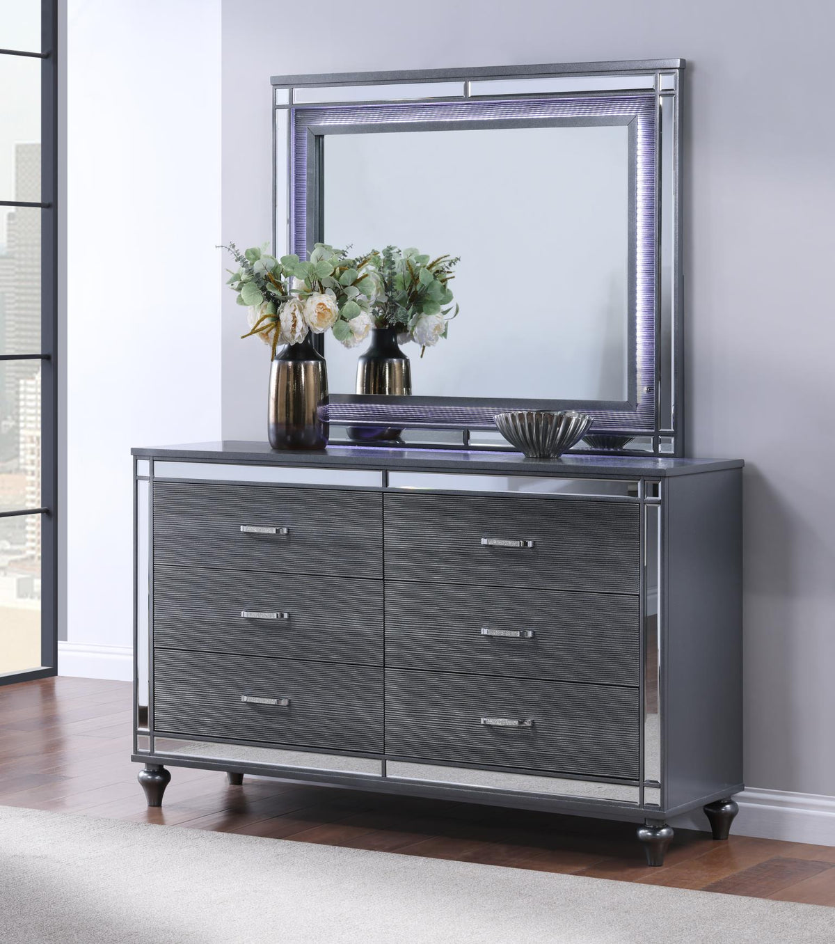 Charcoal Gloss Dresser