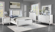 White Gloss Queen 5-Piece Bedroom Set