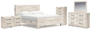Lawroy King Panel Bed, Dresser, Mirror, Chest and Nightstand