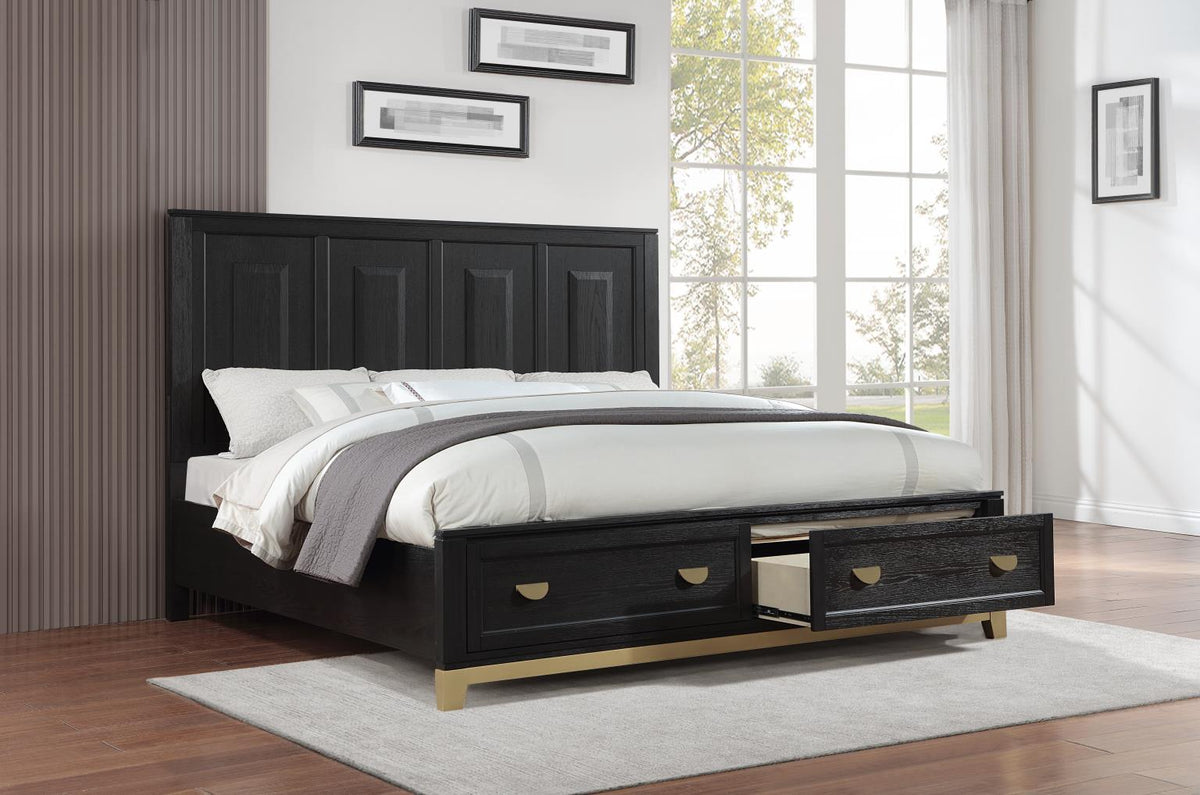 Black/Gold Bed