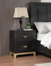 Black/Gold Night Stand