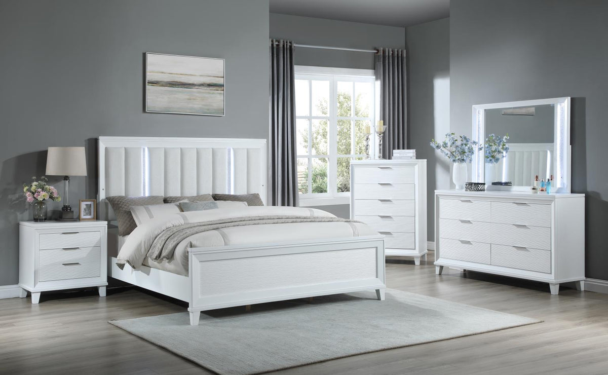 White Queen 5-Piece Bedroom Set B240