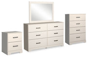 Stelsie Dresser, Mirror, Chest and Nightstand