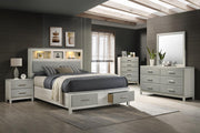 Light Beige/Dove Gray King 3-Piece Bedroom Set