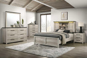 Antique White King 3-Piece Bedroom Set B263