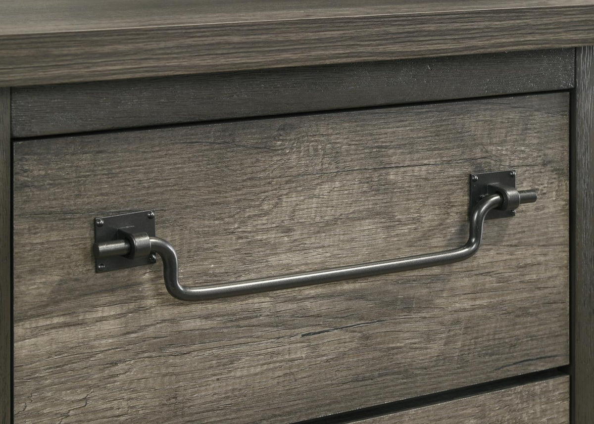 Ash Gray Queen 5-Piece Bedroom Set
