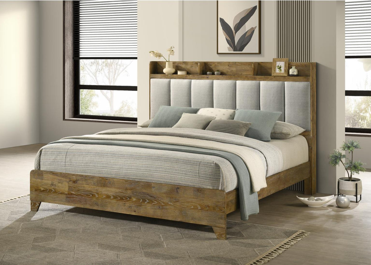 Light Aspen Oak Bed