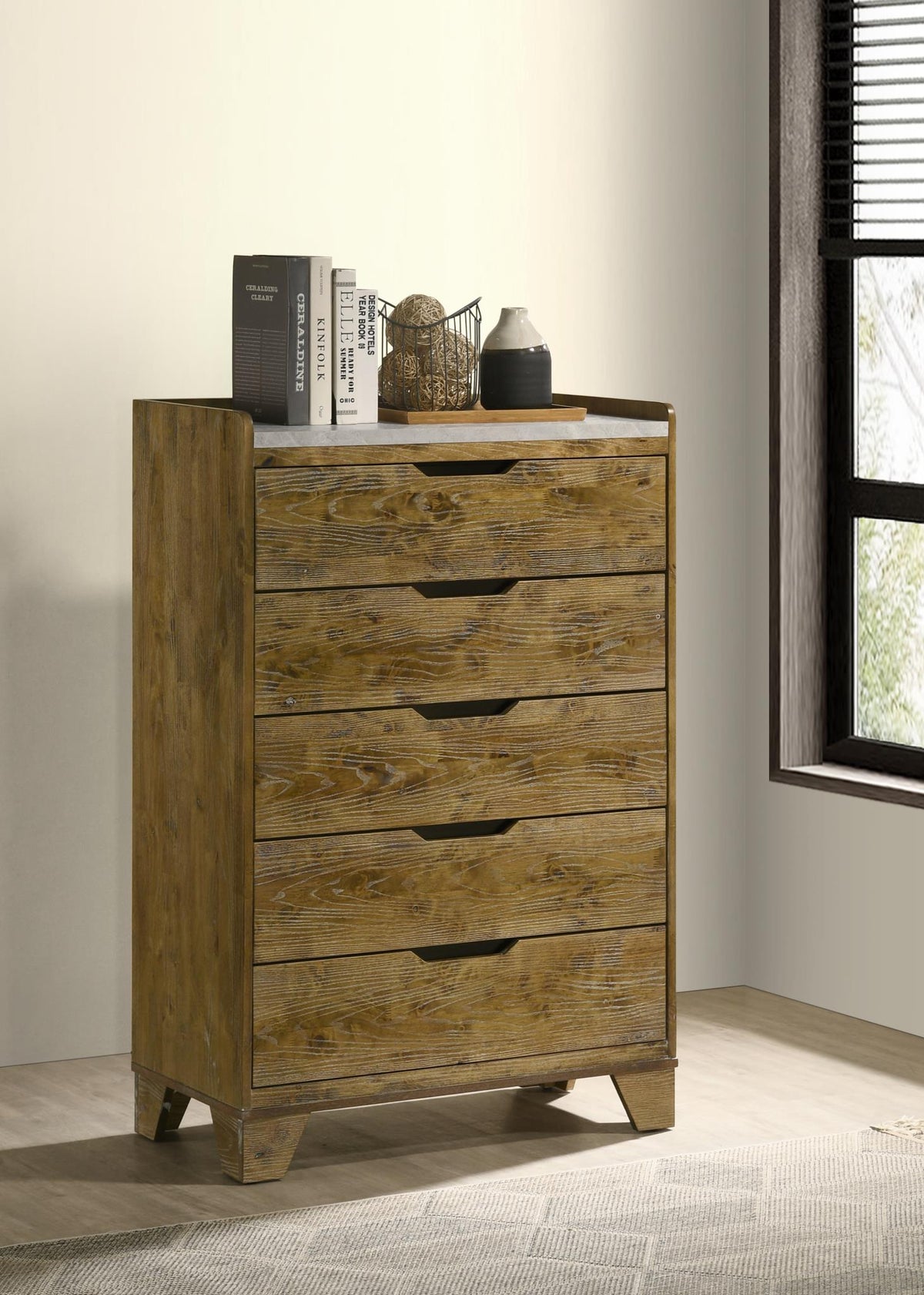 Light Aspen Oak Queen 3-Piece Bedroom Set