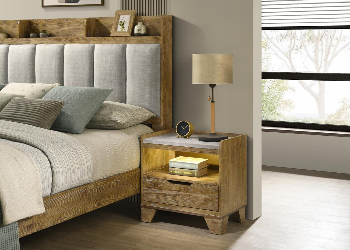 Light Aspen Oak Night Stand