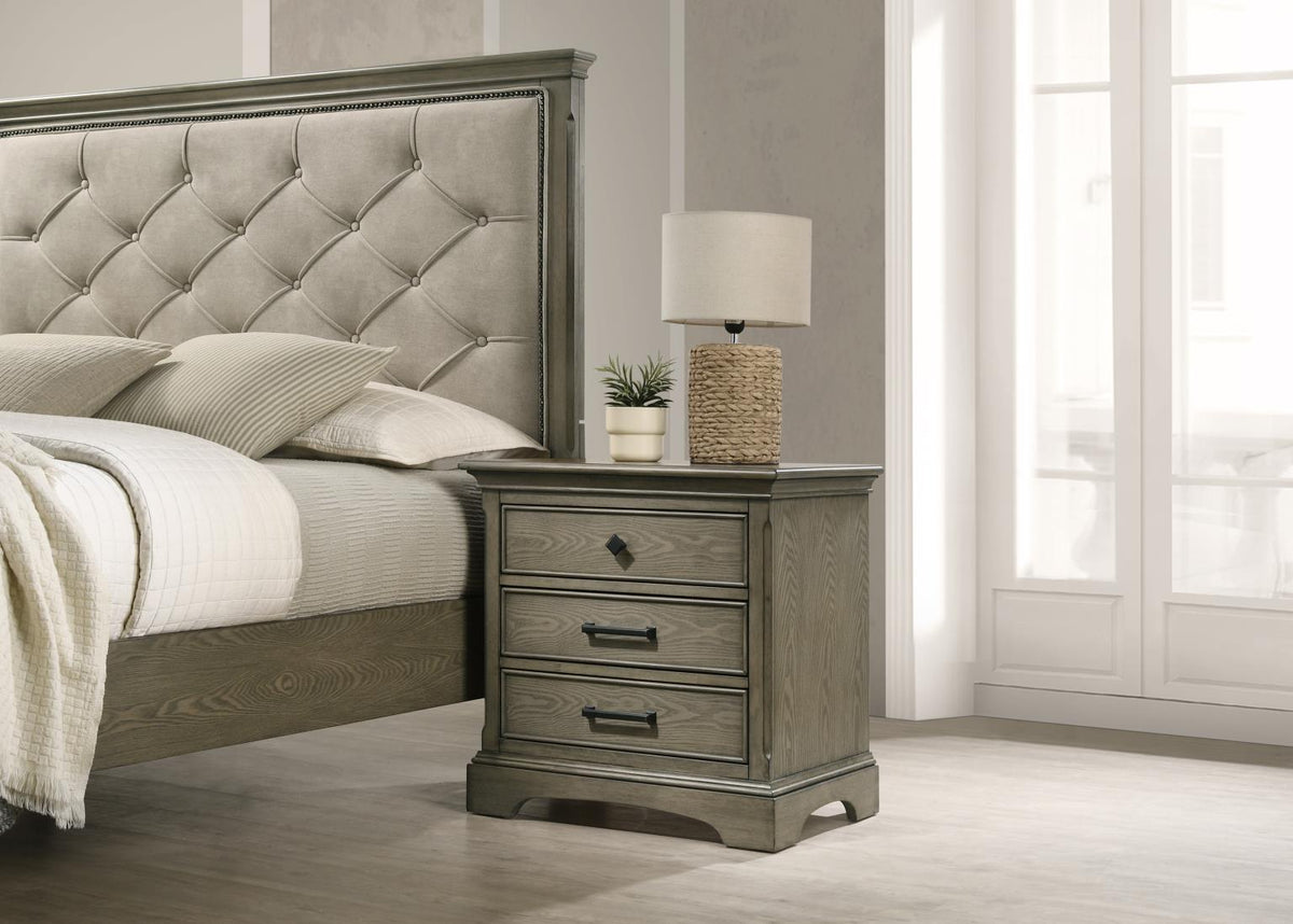 Medium Dark Ash King 3-Piece Bedroom Set