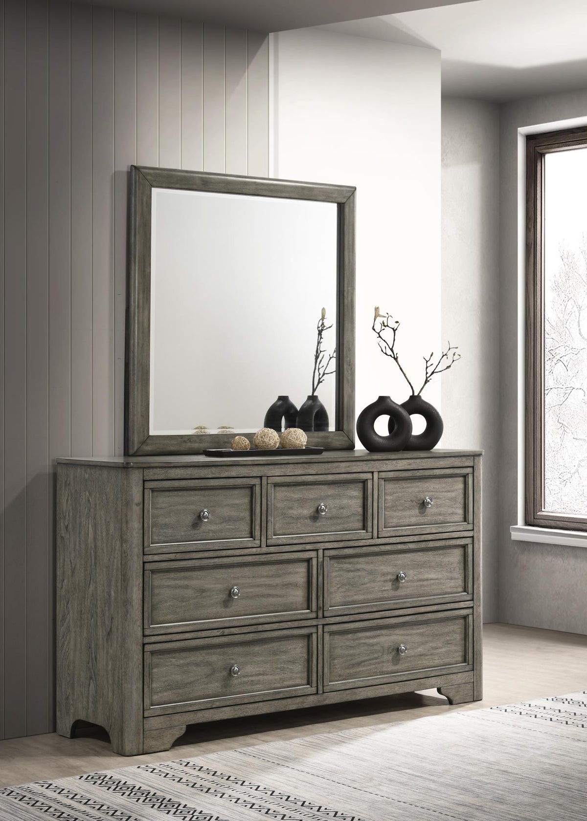 Antique Gray Mirror