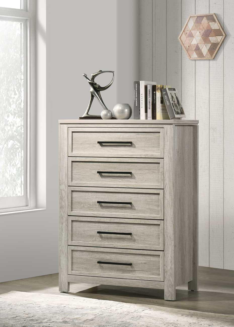 Antique White King 3-Piece Bedroom Set B318
