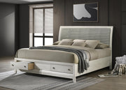 Antique White Oak Bed