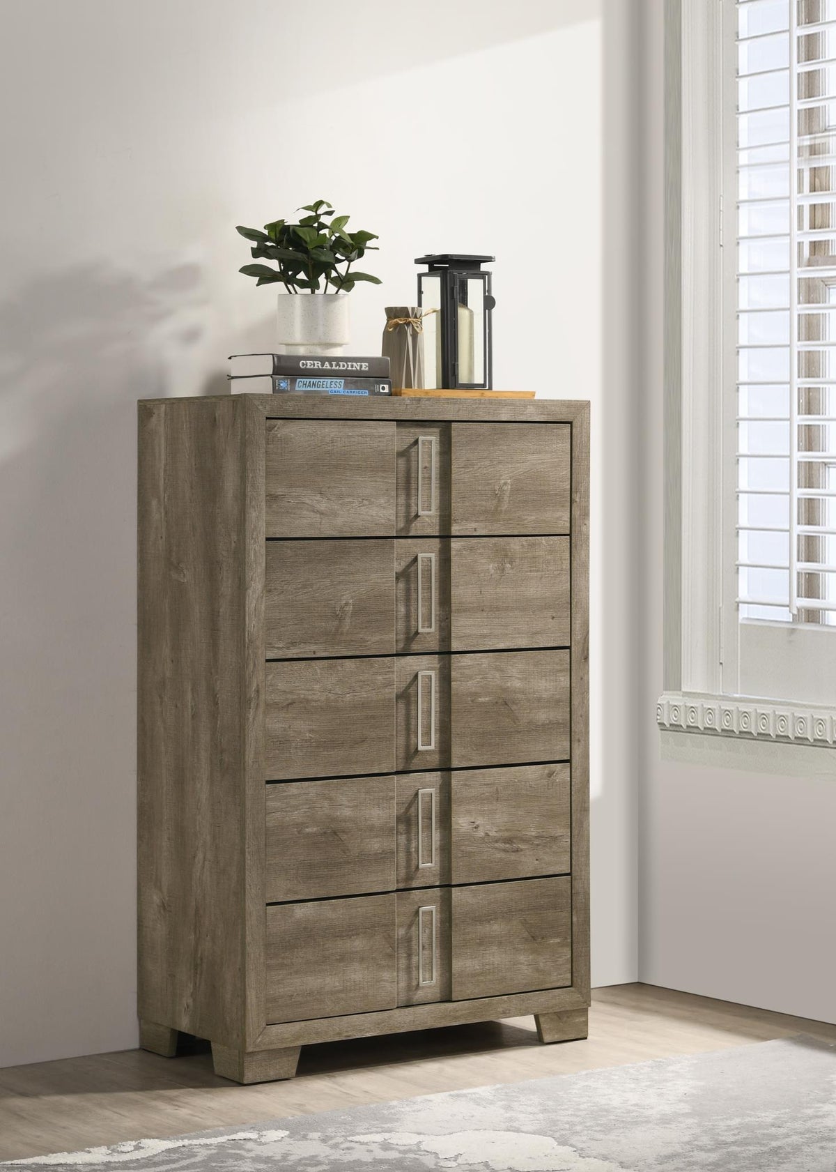 Weathered Oak Queen 3-Piece Bedroom Set
