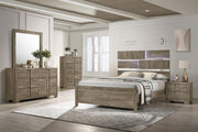 Weathered Oak King 3-Piece Bedroom Set