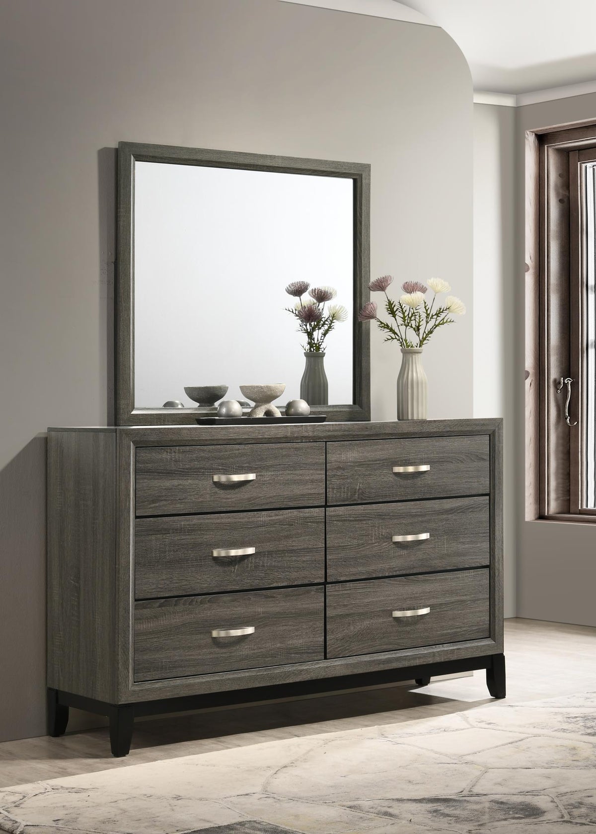 Gray Bed