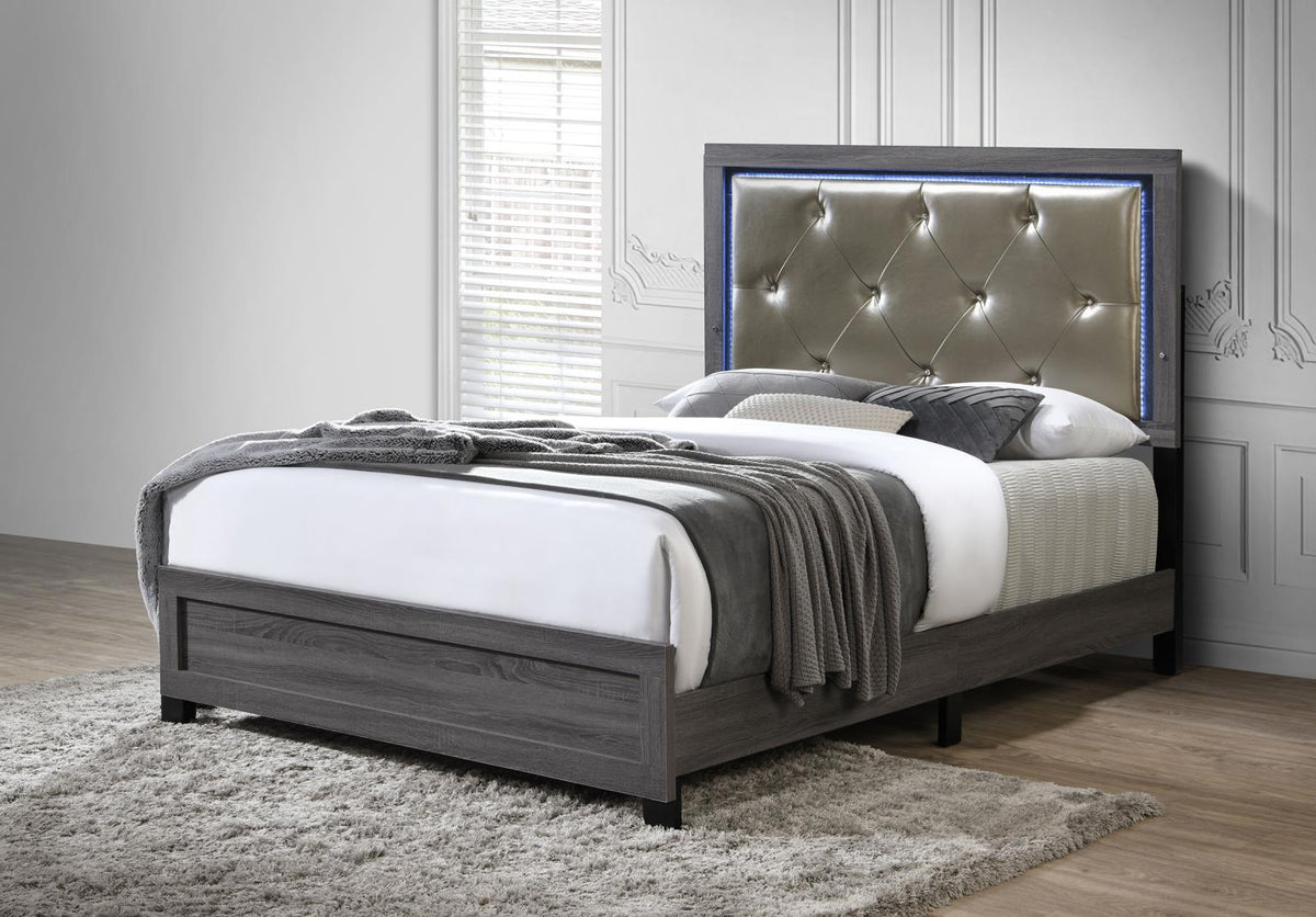 Gray Twin 3-Piece Bedroom Set B376