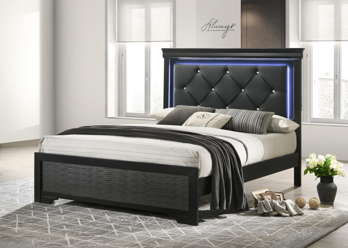 Black LED Bed Frame