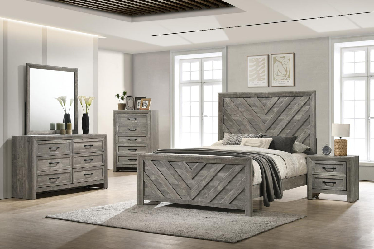 Gray Queen 3-Piece Bedroom Set B402