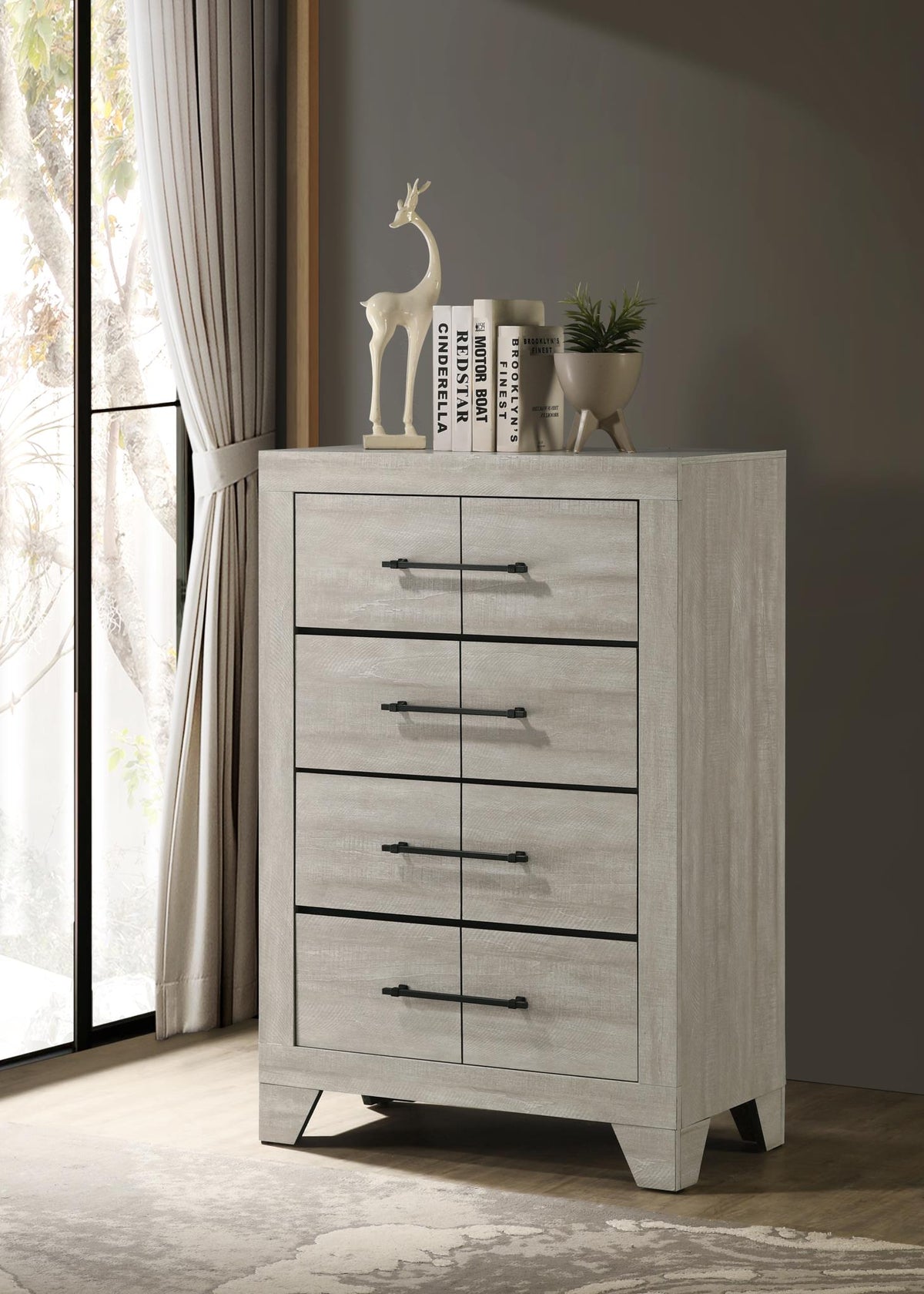 Dusty Gray Oak King 3-Piece Bedroom Set
