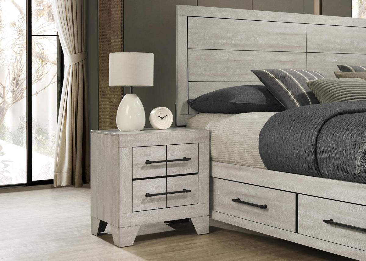 Dusty Gray Oak Queen 5-Piece Bedroom Set