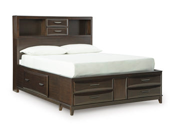 Vanmore Queen Storage Footboard with Roll Slats