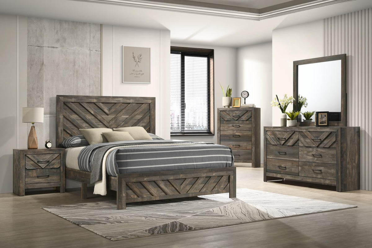 Antique Brown Bed