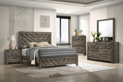 Antique Brown Queen 5-Piece Bedroom Set