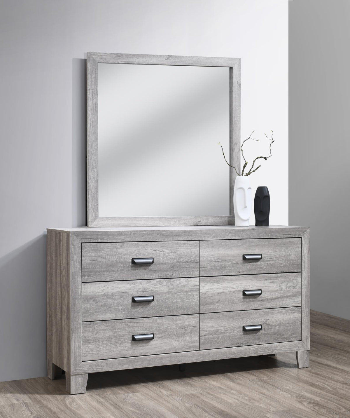Gray Wash King Bed