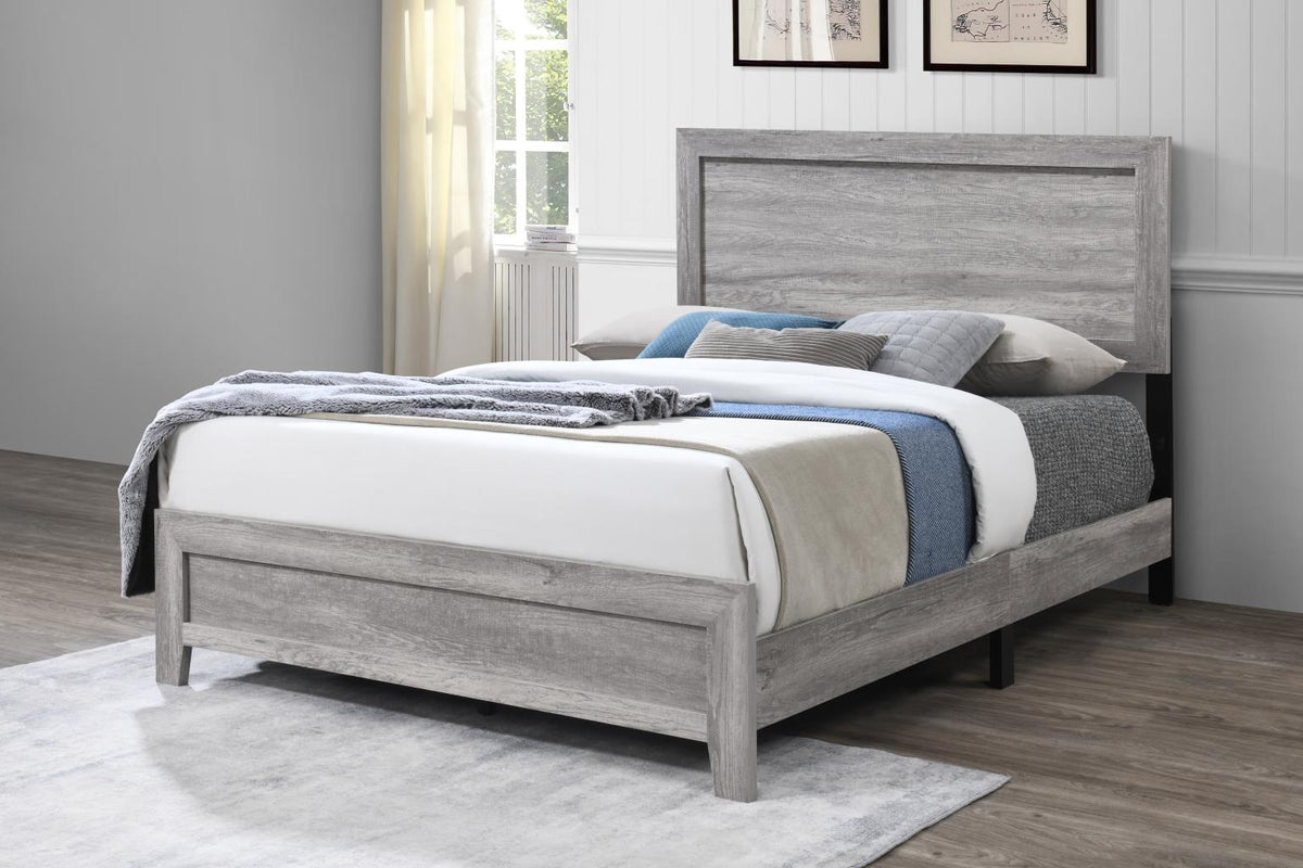 Gray Wash King Bed