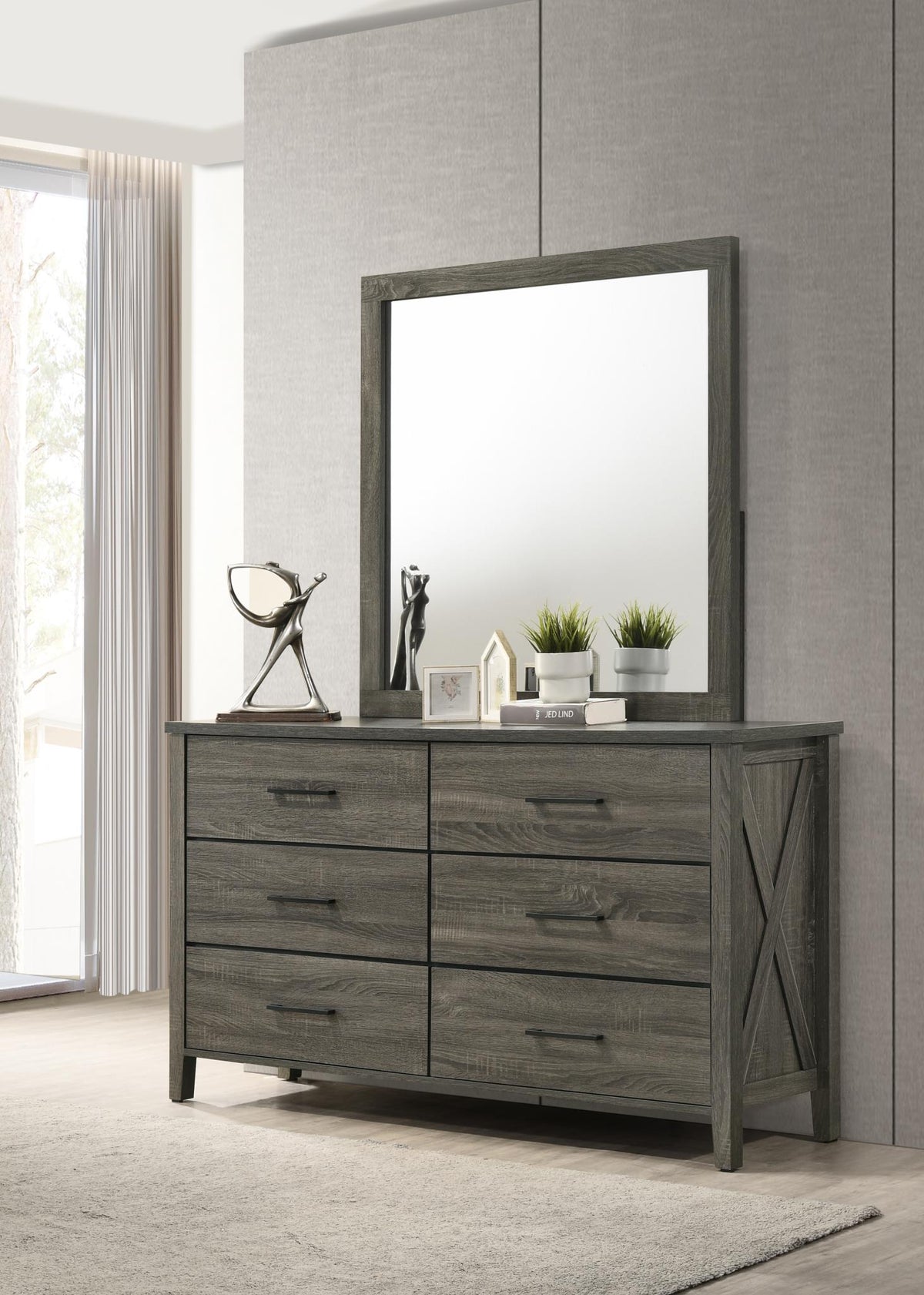 Rustic Gray Dresser