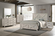White Wash King 3-Piece Bedroom Set B523