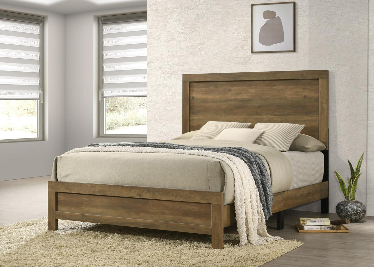 Knotty Oak King Bed