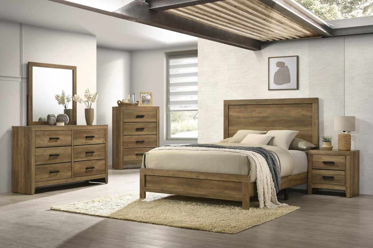 Knotty Oak King 3-Piece Bedroom Set