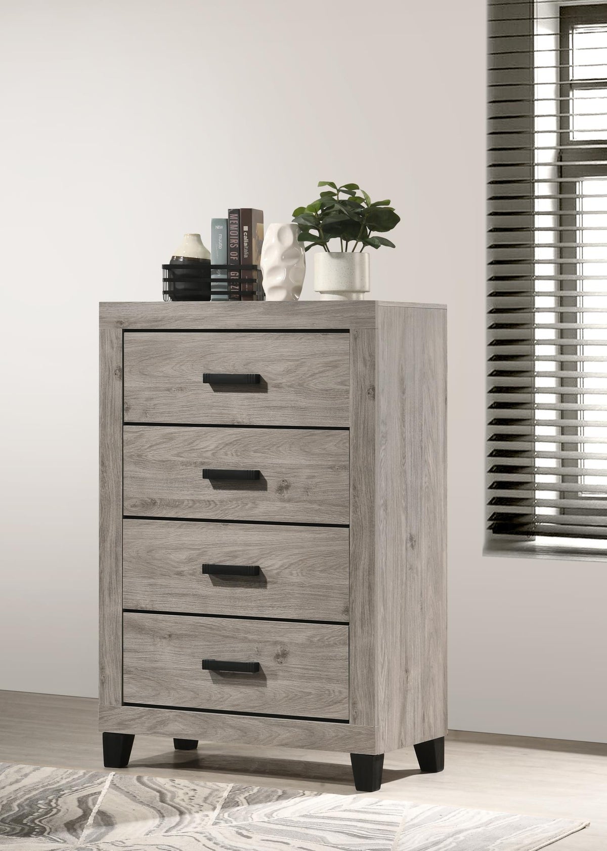 Light Gray Queen 3-Piece Bedroom Set B528