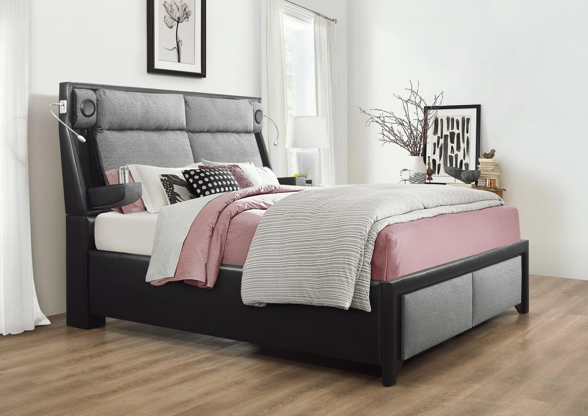 Black Bluetooth Bed