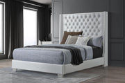White Leather Bed
