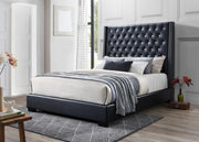 Black Leather Bed