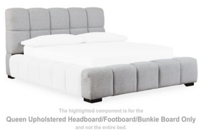 Grendusk Queen Upholstered Headboard/Footboard/Bunkie Board