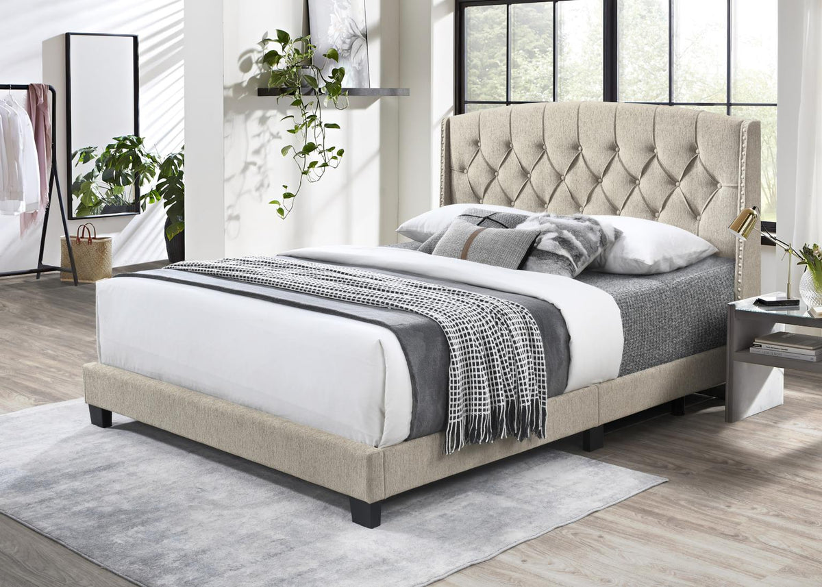 Beige Bed