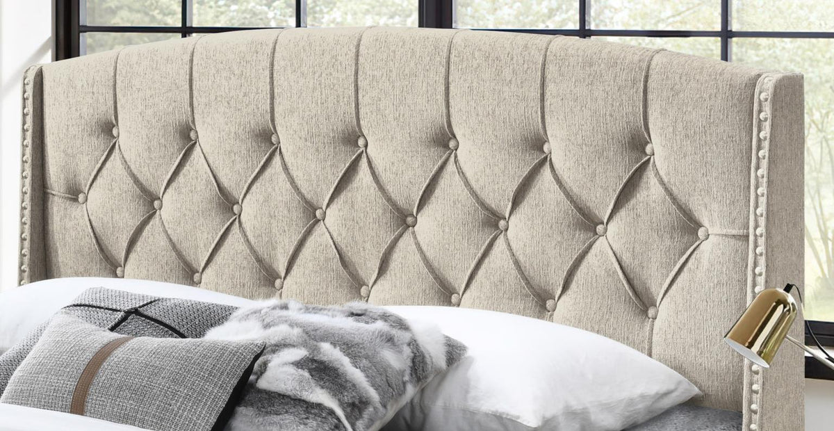 Beige Bed