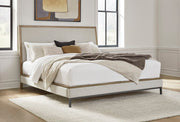 Tomtyn Queen Upholstered Footboard/Rails/Roll Slats