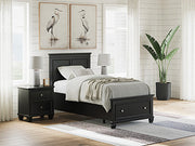 Lanolee Twin Storage Footboard with Roll Slats