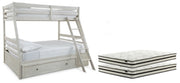 Robbinsdale Twin over Full with Storage and Mattresses